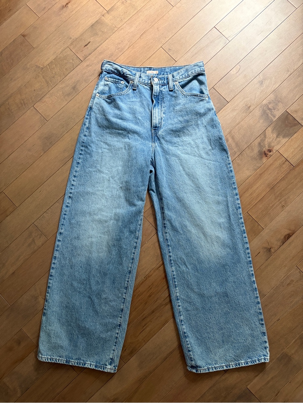 Levi's Light Blue Wide Leg Jeans